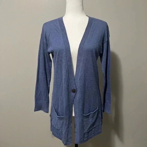 White Stuff Longline Knit Long Sleeve Cardigan - Picture 1 of 13